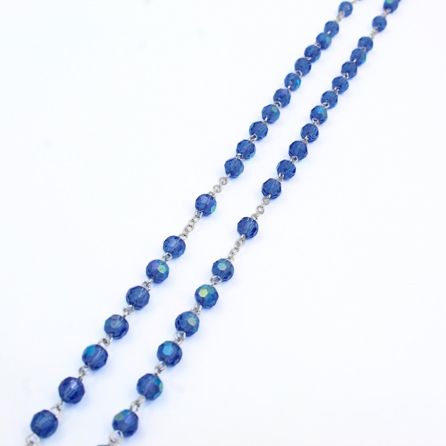Rozenkrans Blauw Kristal - Maria