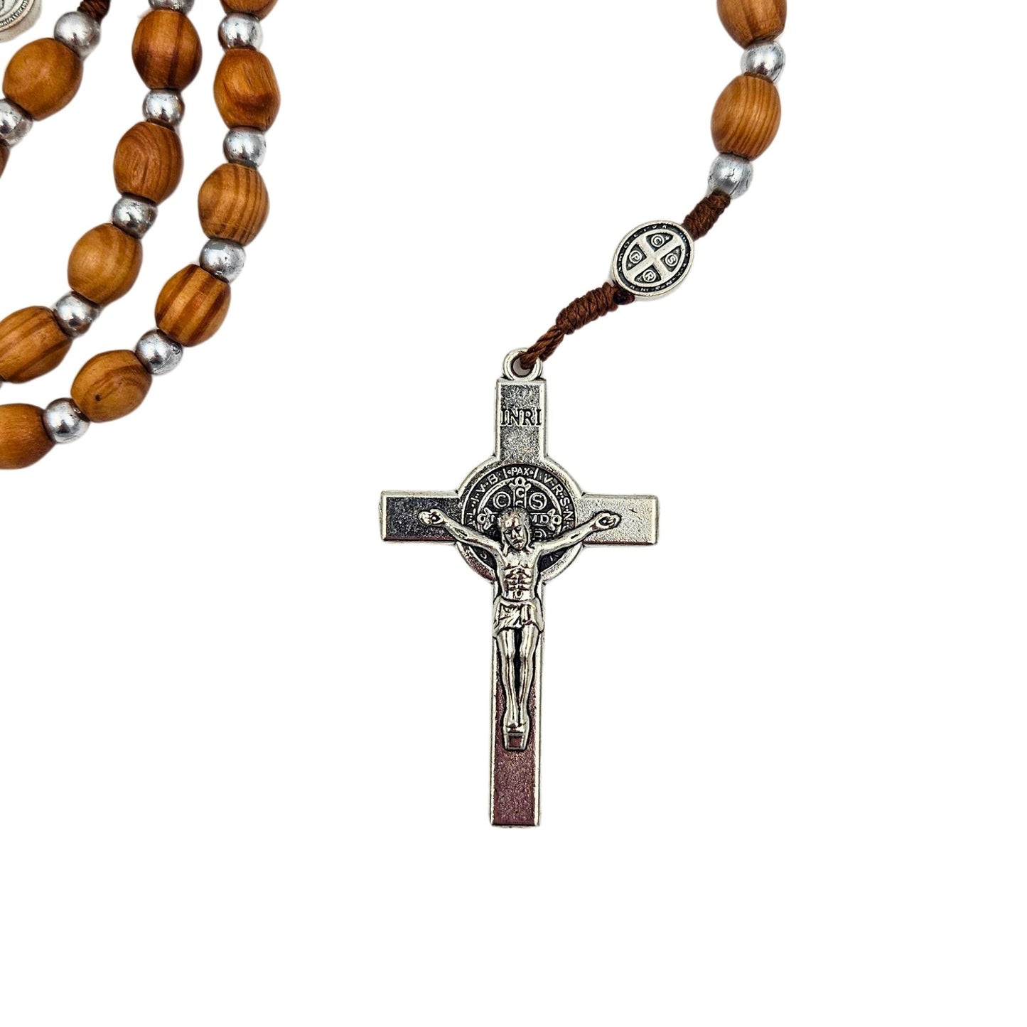 Sint Benedictus Rozenkrans - Olijfhout