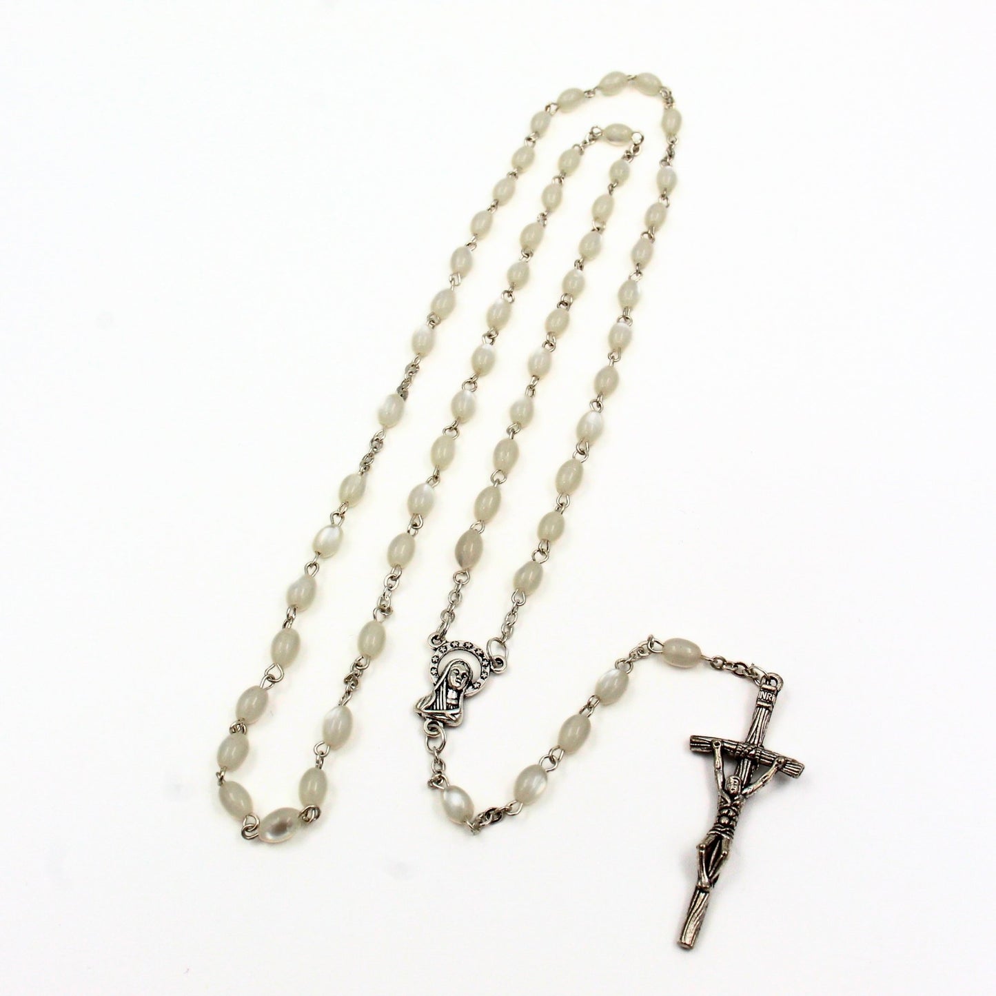 Rozenkrans ketting parelmoer