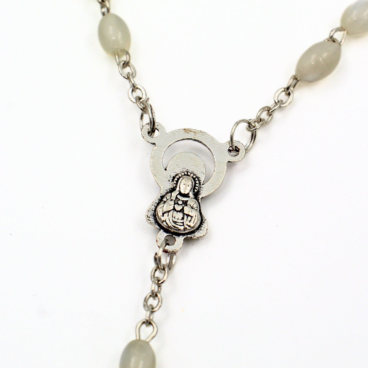 Rozenkrans ketting parelmoer