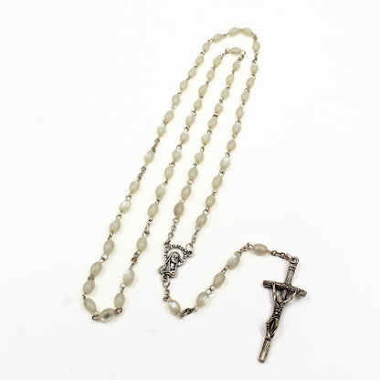 Rozenkrans ketting parelmoer