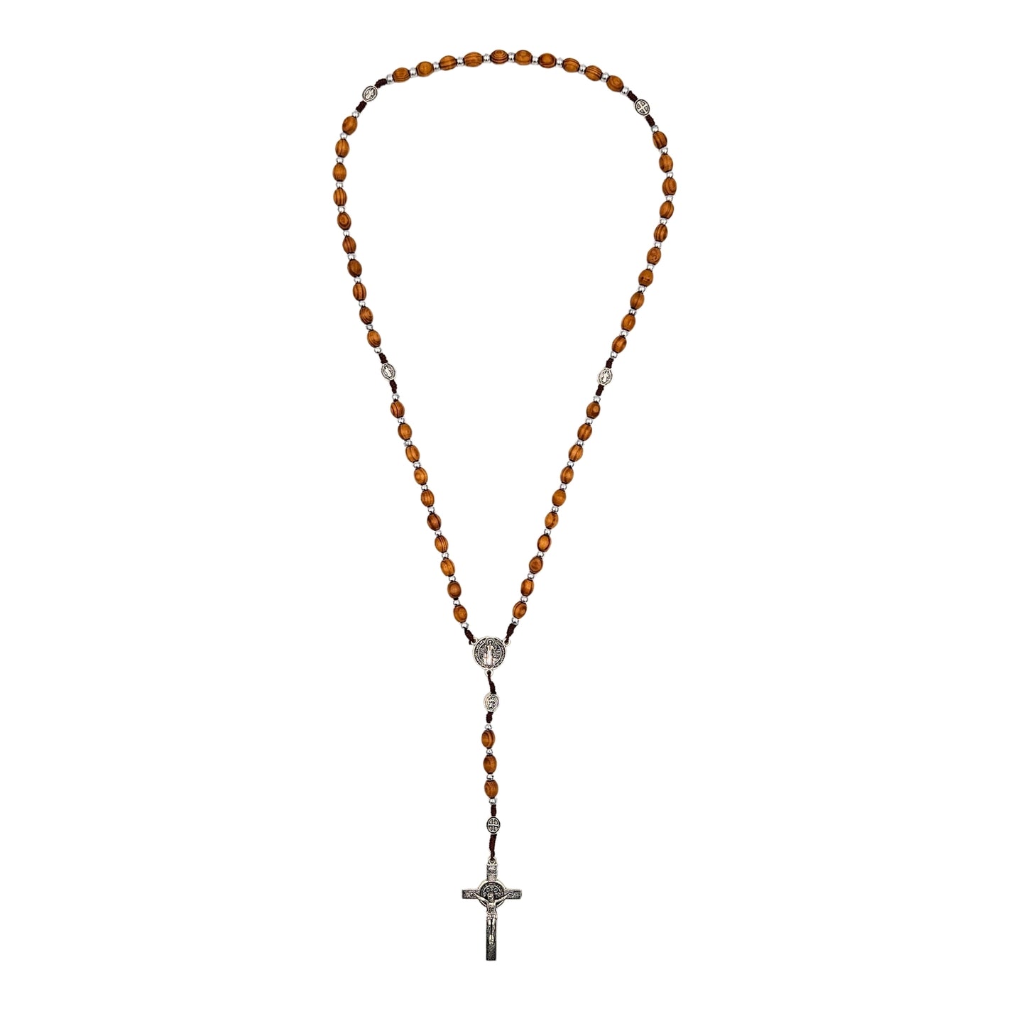 Sint Benedictus Rozenkrans - Olijfhout